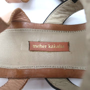 Meher Kakalia Tiki Sofia Tassel Sandals Beaded Embroidered Leather Size 41