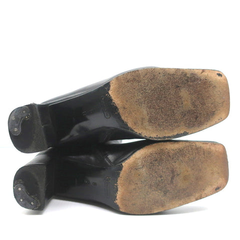 Coach Onnette Turn Lock Boots Black Leather Size 6