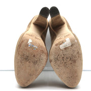 Jimmy Choo Ankle Boots Evans Brown Whipstitch Suede Size 35.5 Platform Booties