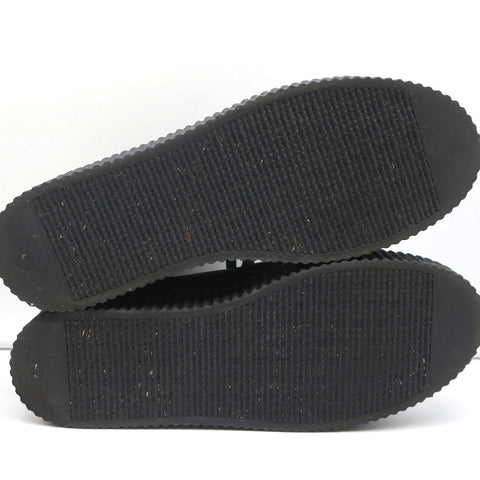 MM6 Maison Margiela High Top Platform Creeper Sneakers Black Leather Size 41