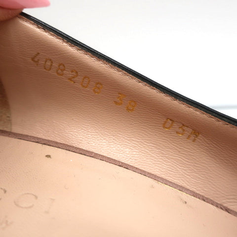 Gucci Marmont Mid-Heel Pumps Light Pink Fringed Suede Size 38