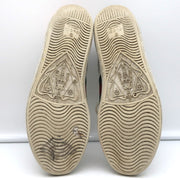 Gucci Ace Stars Low Top Sneakers White & Metallic Leather Size 36