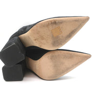 Paris Texas Mama Daily Boots Charcoal Stretch Suede Size 40 Pointed Toe