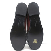 Salvatore Ferragamo Rolo Gancini Loafers Burgundy Leather Size 7.5C NEW