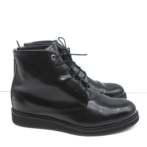 WANT Les Essentiels Derby Boots Menara Black Leather Size 41 Wedge Ankle Boots