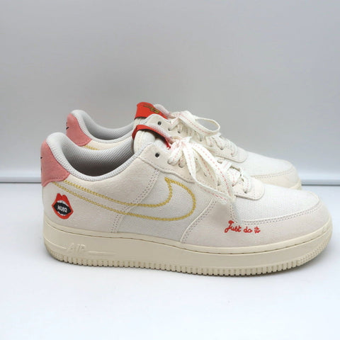 Nike Air Force 1 '07 Low Peace Rock N Roll Sneakers White Size 9 DQ7656-100