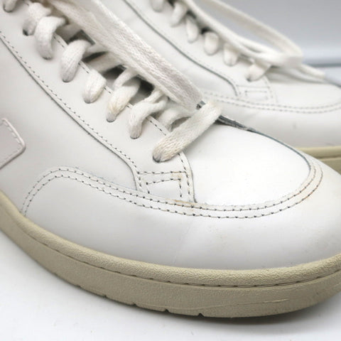 Veja V-12 Low Top Sneakers Extra White Leather Size 40 US 9