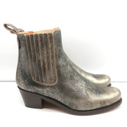 Penelope Chilvers Chelsea Boots Salva Antique Gold Metallic Leather Size 41
