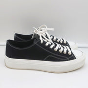 Givenchy City Low Top Sneakers Black Canvas Size 38.5