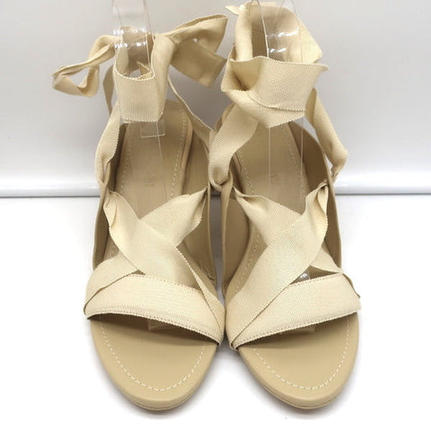 Ulla Johnson Ankle Wrap Sandals Kharis Nude Leather Size 40 Open Toe Heels NEW