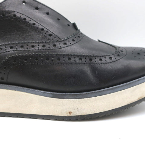 Rag & Bone Meli Flatform Brogues Black Perforated Leather Size 40