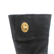 Coach Onnette Turn Lock Boots Black Leather Size 6