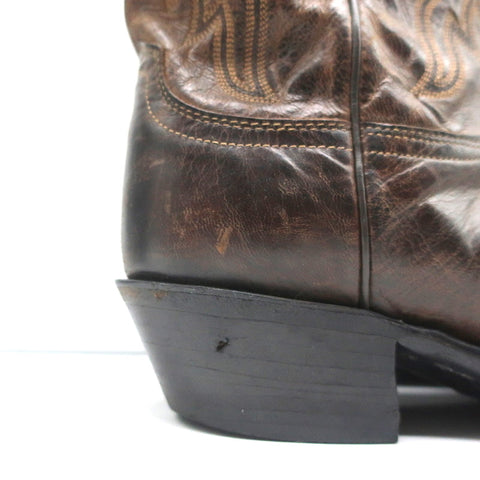 1883 by Lucchese Savannah Cowboy Boots Dark Brown Leather Size 11