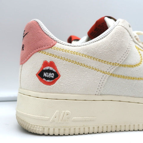 Nike Air Force 1 '07 Low Peace Rock N Roll Sneakers White Size 9 DQ7656-100