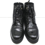 WANT Les Essentiels Derby Boots Menara Black Leather Size 41 Wedge Ankle Boots