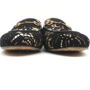 Gucci Princetown Horsebit Loafer Mules Black Lace Size 39