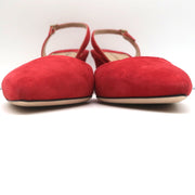 Tamara Mellon Liaison 55 Slingback Pumps Red Suede Size 36.5 NEW