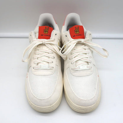 Nike Air Force 1 '07 Low Peace Rock N Roll Sneakers White Size 9 DQ7656-100