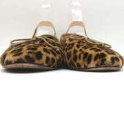 Loeffler Randall Leonie Soft Ballet Flats Leopard Print Velvet Size 9