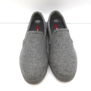 Prada Sport Slip-On Sneakers Gray Wool Felt Size 37.5