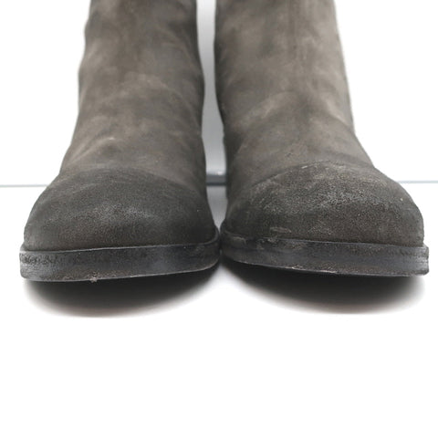 Marsell Listo Ankle Boots Gray Suede Size 39 NEW