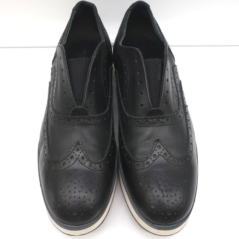 Rag & Bone Meli Flatform Brogues Black Perforated Leather Size 40