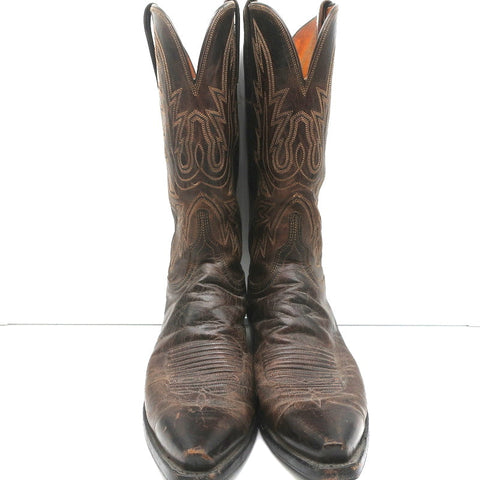 1883 by Lucchese Savannah Cowboy Boots Dark Brown Leather Size 11