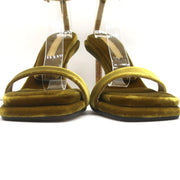 Tamara Mellon Stellar Sandals Topaz Crystal-Embellished Velvet Size 37 NEW