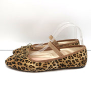 Loeffler Randall Leonie Soft Ballet Flats Leopard Print Velvet Size 9