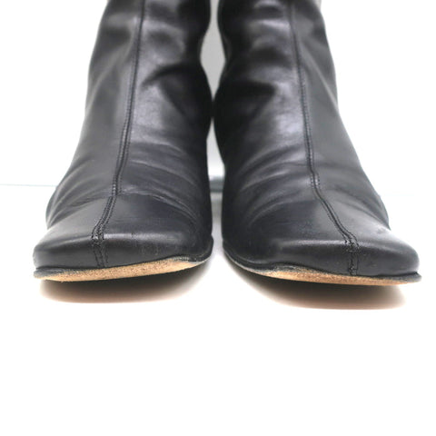 Coach Onnette Turn Lock Boots Black Leather Size 6
