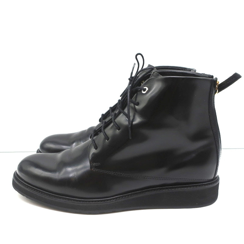 WANT Les Essentiels Derby Boots Menara Black Leather Size 41 Wedge Ankle Boots