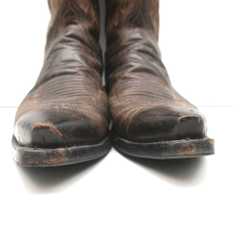 1883 by Lucchese Savannah Cowboy Boots Dark Brown Leather Size 11