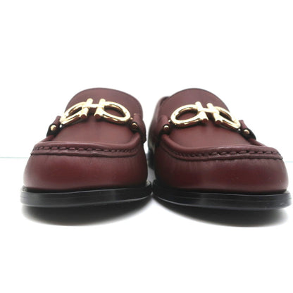 Salvatore Ferragamo Rolo Gancini Loafers Burgundy Leather Size 7.5C NEW