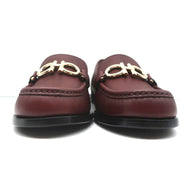 Salvatore Ferragamo Rolo Gancini Loafers Burgundy Leather Size 7.5C NEW