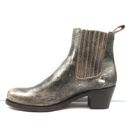 Penelope Chilvers Chelsea Boots Salva Antique Gold Metallic Leather Size 41