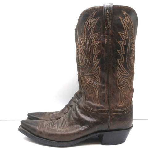 1883 by Lucchese Savannah Cowboy Boots Dark Brown Leather Size 11