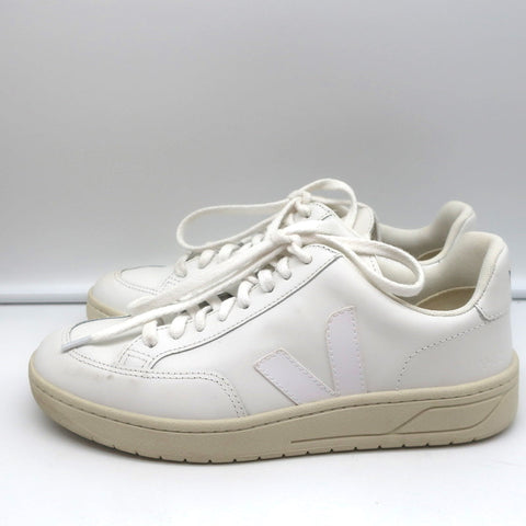 Veja V-12 Low Top Sneakers Extra White Leather Size 40 US 9