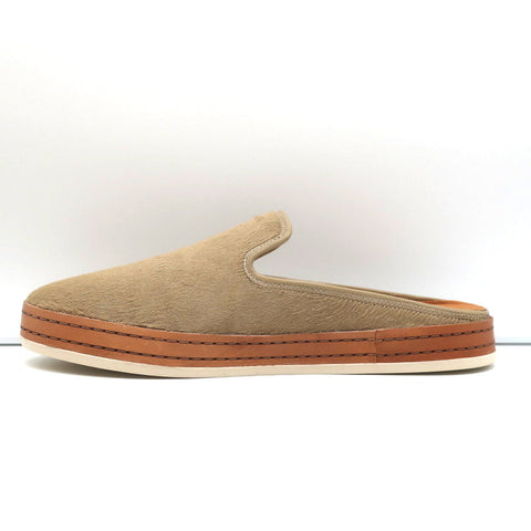 Vince Mules Canella Beige Calf Hair Size 9 Slip-On Flats NEW