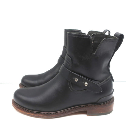 Rag & Bone Ashford Moto Boots Black Leather Size 36 Flat Ankle Boots