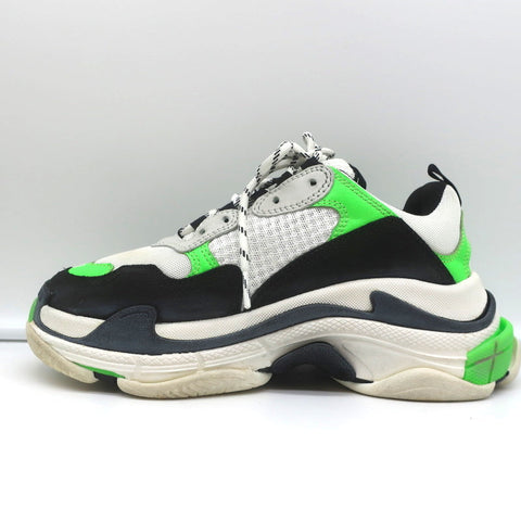 Balenciaga Triple S Sneakers White/Black/Neon Green Size 37