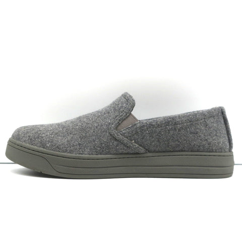 Prada Sport Slip-On Sneakers Gray Wool Felt Size 37.5