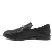 NewbarK Melanie Loafers Black Embossed Leather Size 7.5 Slip-On Flats
