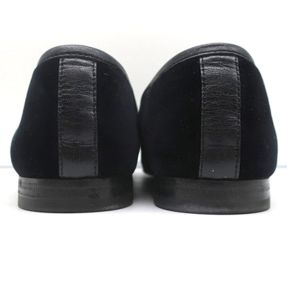 Gucci Jordaan Horsebit Loafers Black Velvet Size 37.5