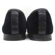 Gucci Jordaan Horsebit Loafers Black Velvet Size 37.5