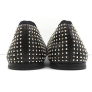 Saint Laurent Dance Ballet Flats Black Studded Leather Size 37.5