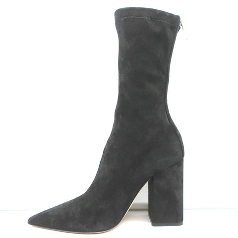 Paris Texas Mama Daily Boots Charcoal Stretch Suede Size 40 Pointed Toe