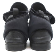 Balenciaga High Top Sneakers Black Leather & Velvet Size 40