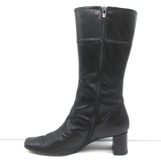 Coach Onnette Turn Lock Boots Black Leather Size 6