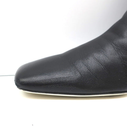 Proenza Schouler Square Toe Chelsea Boots Black Leather Size 41 Kitten Heel