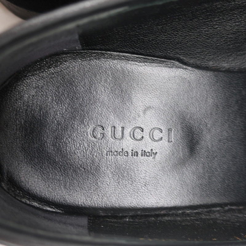 Gucci Jordaan Horsebit Loafers Black Velvet Size 37.5